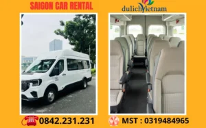 Thuê Xe 16 Chỗ Có Tài Xế 1 Ngày Là Bao Nhiêu Tại Sài Gòn
